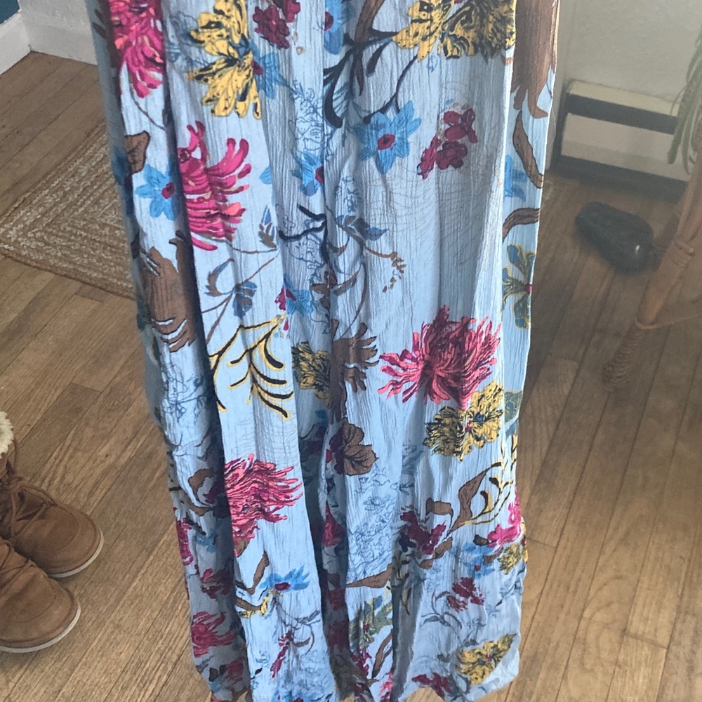 NATURAL LIFE Floral Jumpsuit SZ S - Blue and Pink with pockets - Picture 7 of 13